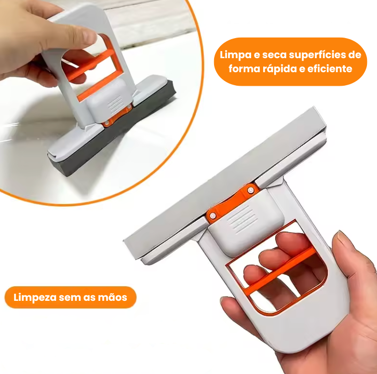 Mini Mop Automático - Aperte e Seque Sem Sujar as Mãos! Limpa e seca superfícies de forma rápida e eficiente.