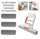 Mini Mop Automático - Aperte e Seque Sem Sujar as Mãos! Limpa e seca superfícies de forma rápida e eficiente.